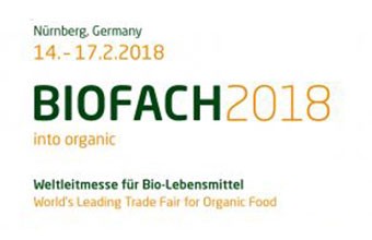 BIOFACH in Nuremberg,Germany , from 14-17/02/2018